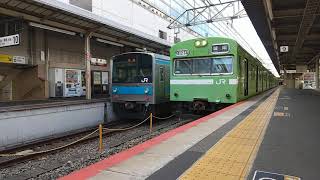 JR奈良線NS407編成城陽行き京都駅発車