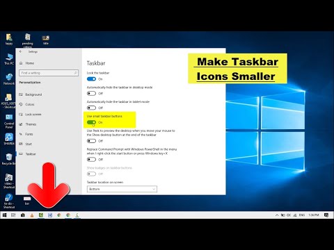 How to Use Small Taskbar Buttons on Windows 10
