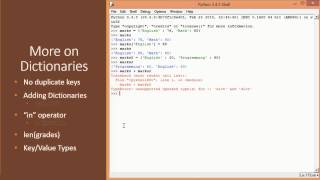 Programming Intro - Python - 07 - Dictionaries/Maps