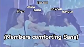 When Sana got emotional on the endingment, then there's Jeongyeon...