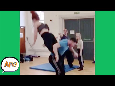He Didn't Even TRY to CATCH HER! ? | Funny Fails | AFV 2021