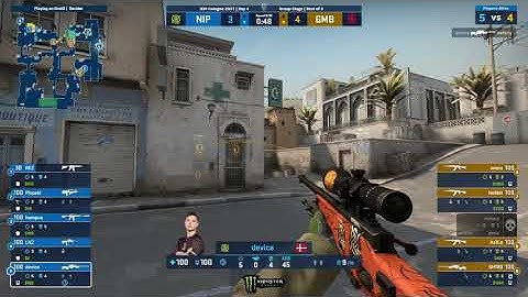 NIP vs Gambit: Device makes TripleKill with AWP on Dust 2, IEM Cologne 2021