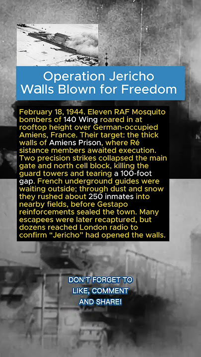 Operation Jericho. Walls Blown for Freedom 🇬🇧💥