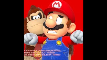 100 men vs 1 gorilla (Mario animation) #mario #donkeykong #nintendoswitch2