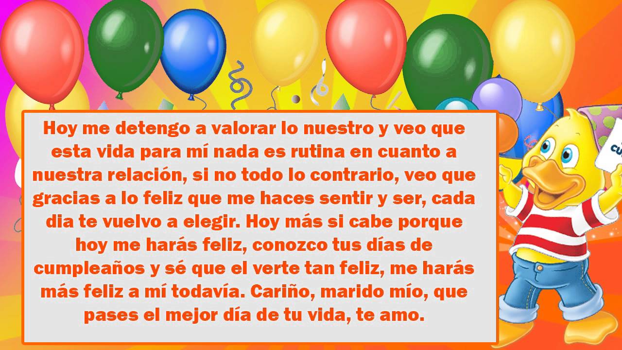 Frases originales de amor para mi esposo de cumpleaños