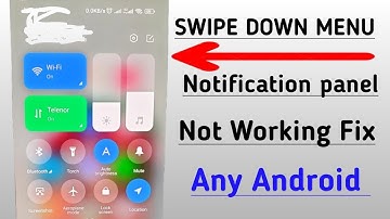 Android swipe down menu not working Fix | Notification bar not pulling down | Any android 2025