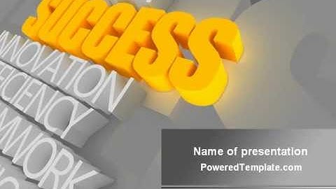 Success Motivation PowerPoint Template by PoweredTemplate.com