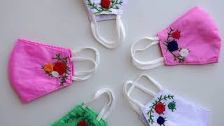 Keep Your Family Safe With This Decorative DIY Face Mask - Sewing Tutorial, Wedding/Embroidery Mask