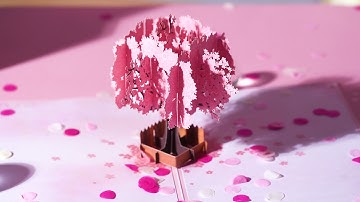 3D POP UP CARD (Cherry Blossom Tree)