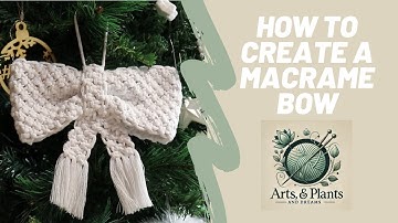 Macrame Bow easy tutorial #ribbonbows #ribbon