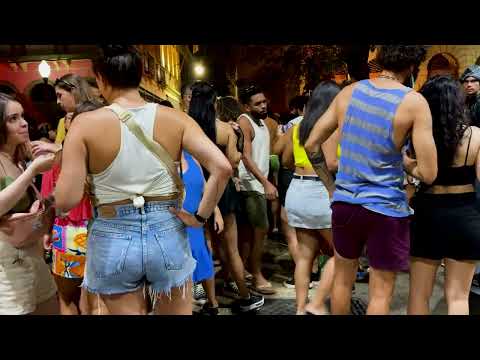 🔥 Rio Carnival Night Walk 4K 🎭 Insane Costumes, Samba & Non-Stop Party! 🇧🇷