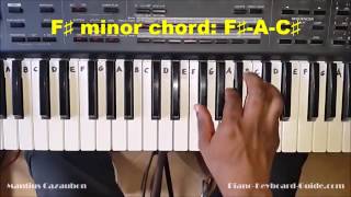 How To Play The F Sharp Minor Chord F Minor On Piano And Keyboard F M F Min Youtube