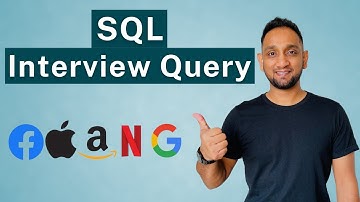 REAL SQL Interview Question by a FAANG company | SQL Interview Query and Solution