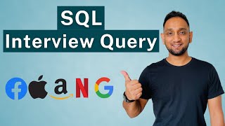Real Sql Interview Question By A Faang Company Sql Interview Query And Solution