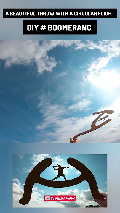 A throw with a #diy #boomerang .A nice circular flight.🪃✌🏻#australia 🇦🇺