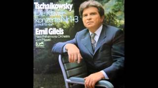 Video thumbnail of "P.I.Tchaikovsky Piano Concerto No.3 in E flat major Op.75, Emil Gilels"