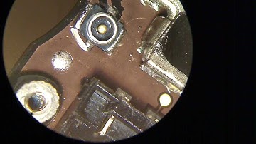 iPhone 4 Blue signal coil and cell gsm signal connector repair replacement tutorial fix