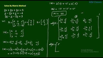 PU II Matrix Method 5 mark question