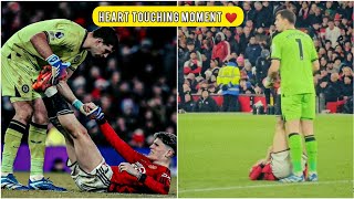 Heart Touching Moment when Emi Martinez helped Injured Garnacho During Man Utd Vs Aston Villa Match