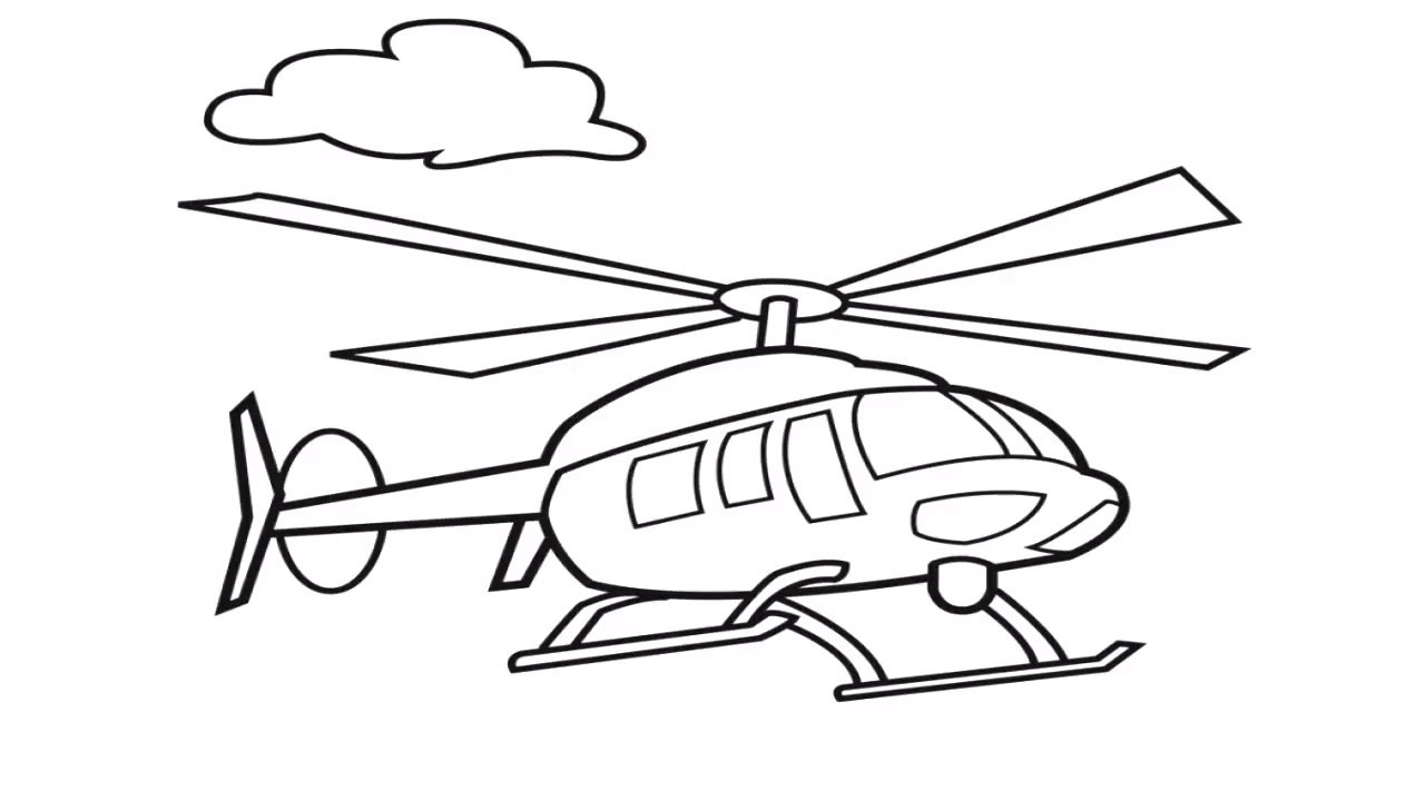 How to Draw Animated helicopter - YouTube