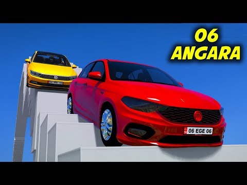 06 Angara Plaka Arabalar Merdiven Parkurunda - GTA 5