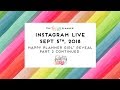 The Happy Planner Girl™ REVEAL (Healthy Hero) // Instagram LIVE 9/5 - PART 2