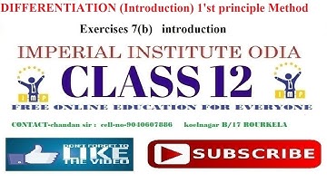 Differentiation (using 1