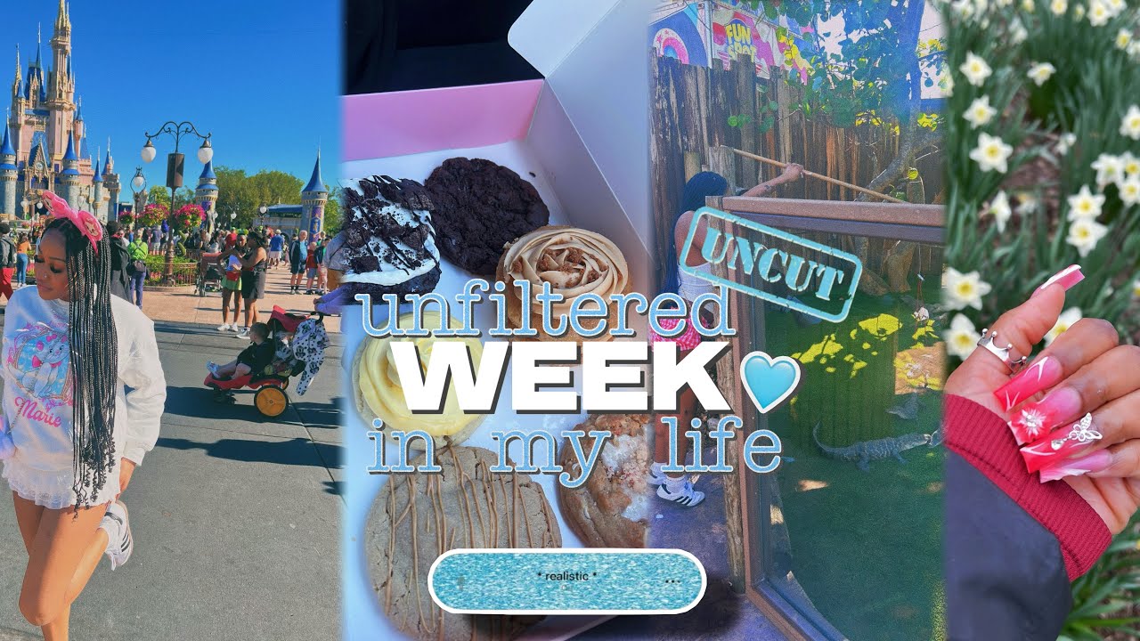 UNFILTERED WEEK IN MY LIFE | disney world, crumbl, self care day, last minute vacay, nail appt ♡