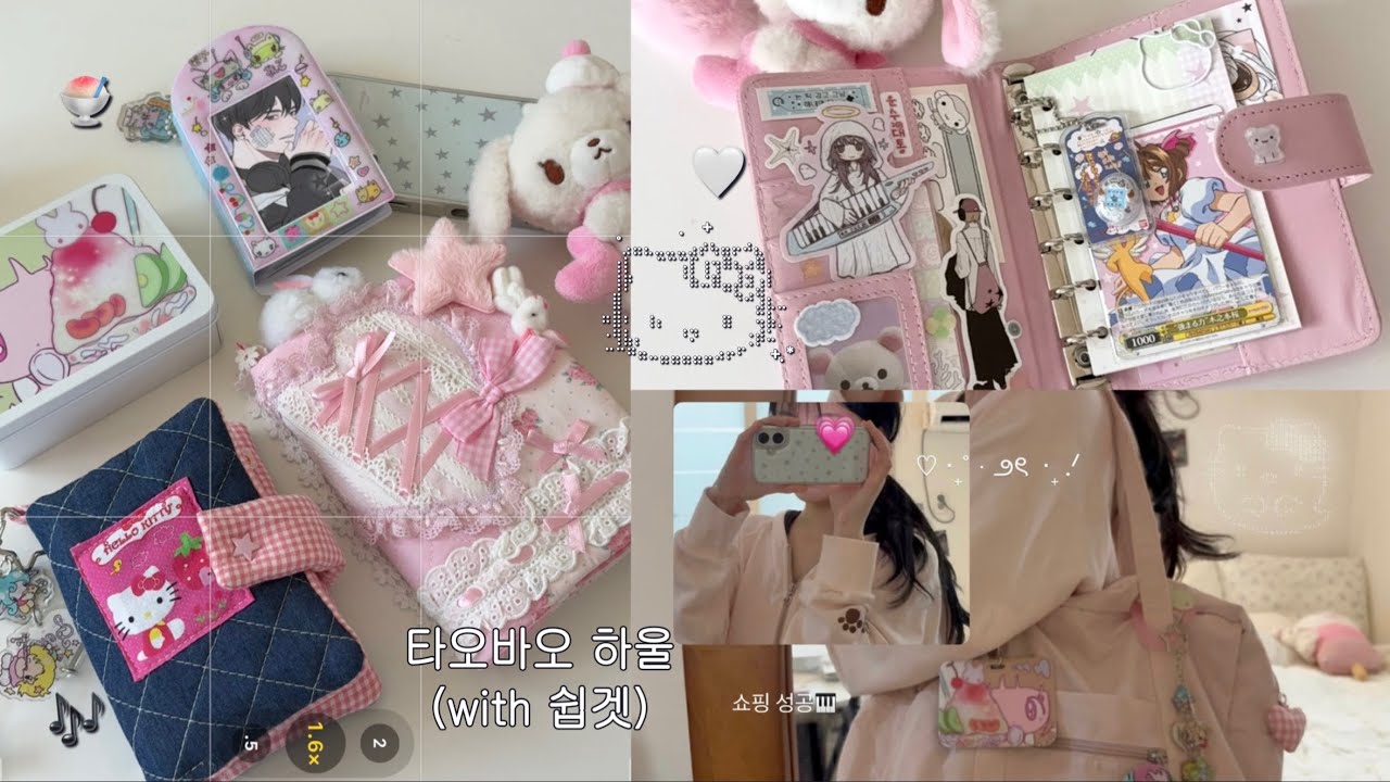 귀여움 저축♡ 타오바오 하울 with 쉽겟🎶| sunonebird • oliwa • 리락쿠마 •  5공 다이어리 • 보부상 가방 • 폰케이스 추천