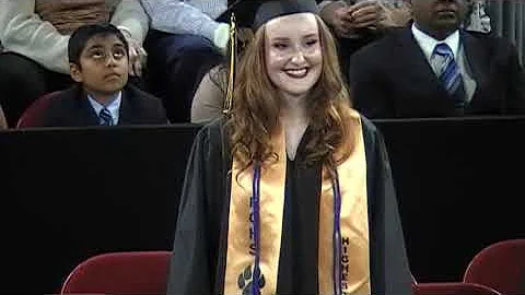 Lily Schmoker receives diploma at RCS Graduation 2...