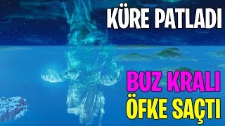KÜRE PATLADI BUZ KRALI ÖFKE SAÇTI | HARİTA KOMPLE KAR OLDU (Fortnite Battle Royale Etkinliği Türkçe)