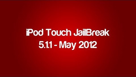 How to JailBreak your iPod Touch/iPhone (5.1.1) - May 2012
