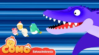 Mosasaurus + Lebih banyak episode | Ekspedisi Como | Como Tepuk-Tepuk | Kartun Anak