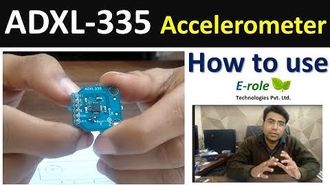 ADXL-335 accelerometer module working How to use
