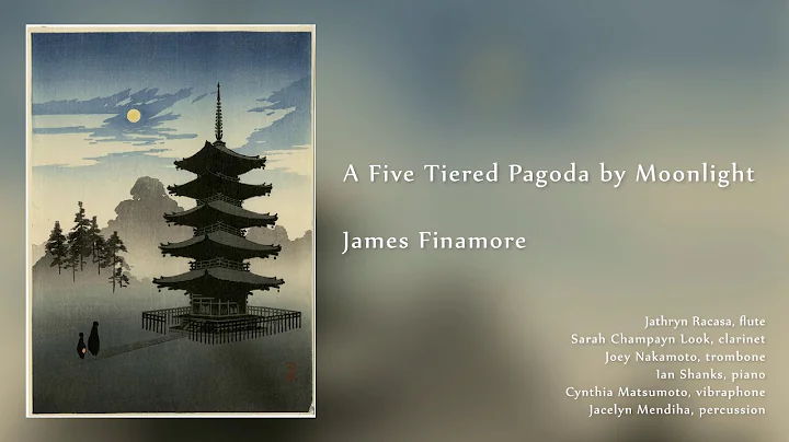 A Five Tiered Pagoda by Moonlight by James Finamore