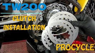 TW200 Clutch Install