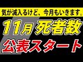 【11月死者数】10月を超えるのか？