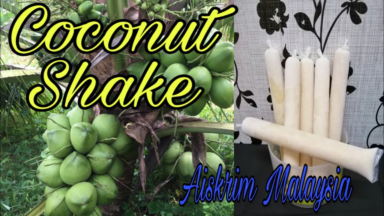 Cara Buat Aiskrim Malaysia Coconut Shake gebu gebas ...