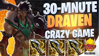 WILD RIFT | 30-MINUTE CRAZY DRAVEN GAME! (Must Watch) | Challenger Draven Gameplay | Guide & Build