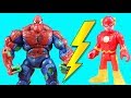 Imaginext Flash Speedster Battles Ultimate Ultron For Speed +  New Spider Hulk Spider-Man Toy