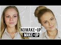 &quot;No Makeup&quot; makeup look &amp; BIG Bun tutorial | For school &amp; work