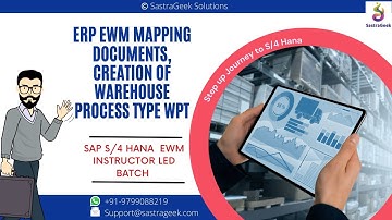 ERP EWM mapping documents, creation of  Warehouse Process Type WPT || SAP EWM  by Mr. Naidu