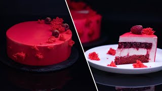 Tort Entremet Red Velvet cu Fructe Rosii / Red Velvet Entremet