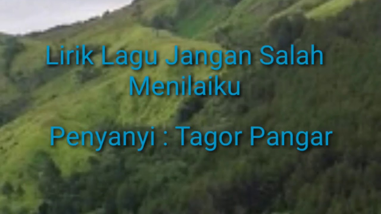 Syair lagu jangan salah menilaiku