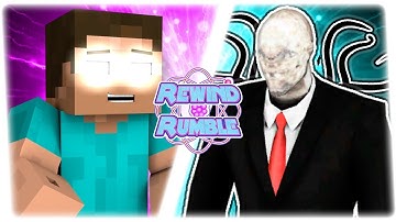 SLENDERMAN vs HEROBRINE! (CreepyPasta vs Minecraft Animation) | REWIND RUMBLE