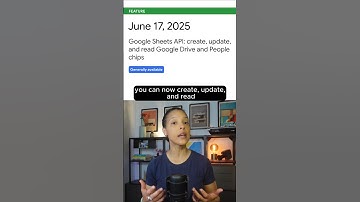 Sheets API has access to Google Drive and People chips