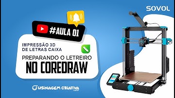 IMPRESSÃO 3D DE LETRAS CAIXA - Coreldraw #aula1