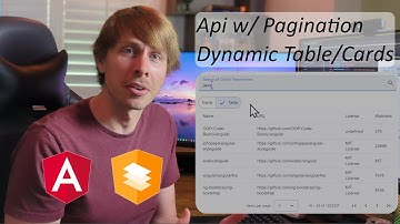 Angular API Pagination with dynamic table and cards. #angular #pagination #api