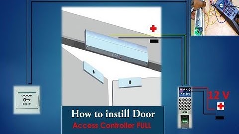 how to installation  access control system Zk f18