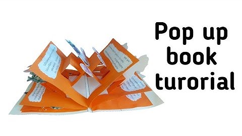 Pop up book tutorial/pop up card Idea for scrapbook/mini scrapbook album/pop upนิทาน
